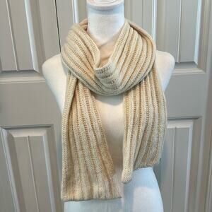 American Eagle Outfitters Angora and Wool Blend Neutral Scarf